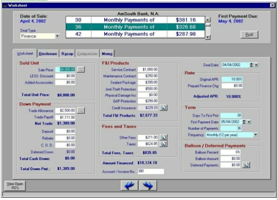 screenshot of Afs Information Systems